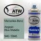 Preview: Mercedes-Benz, Aegean Blue Metallic, 946 / 5946: 400ml Sprühdose, von ATW Autoteile West.